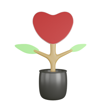 Plante cardiaque  3D Icon