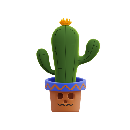 Plante de cactus  3D Illustration