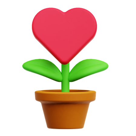 Plante de la Saint-Valentin  3D Icon