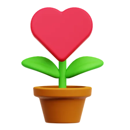 Plante de la Saint-Valentin  3D Icon