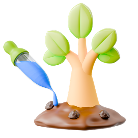 Plante et cueilleur  3D Icon