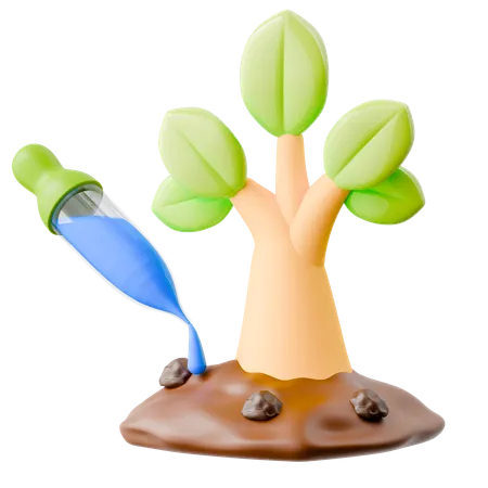 Plante et cueilleur  3D Icon