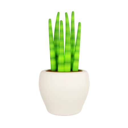 Plante serpent dans un pot  3D Icon