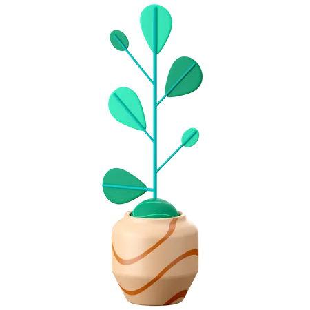 Pot de plantes  3D Icon