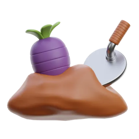 Planting  3D Icon