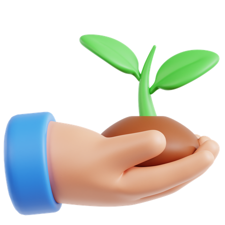 Planting  3D Icon