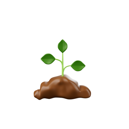 Planting  3D Icon