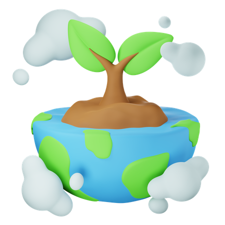 Planting  3D Icon