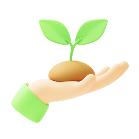 Planting  3D Icon