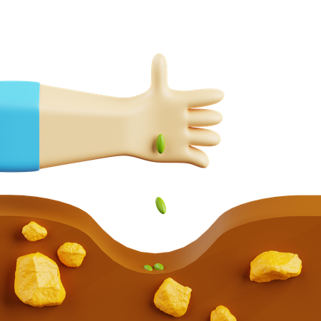 Planting Seeds  3D Icon