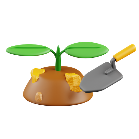 Planting Tree  3D Icon