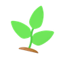 3d plants logo