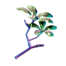 3d abstract plant emoji