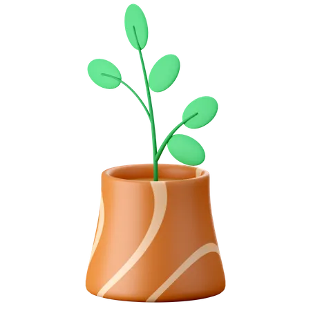 Plants Pot  3D Icon