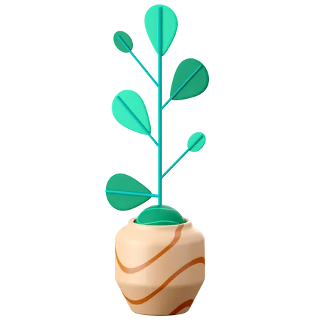 Plants Pot  3D Icon