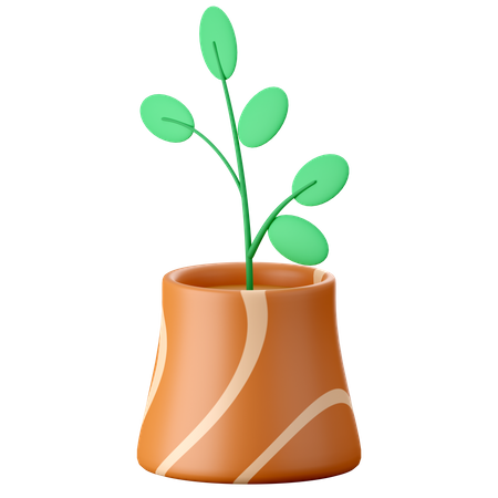 Plants Pot  3D Icon