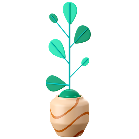 Plants Pot  3D Icon