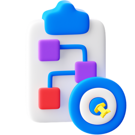 Planung  3D Icon