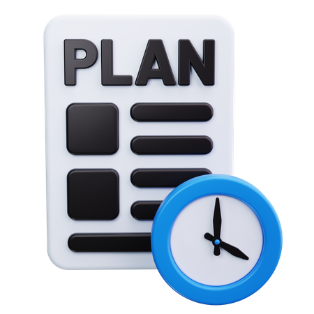 Planung  3D Icon