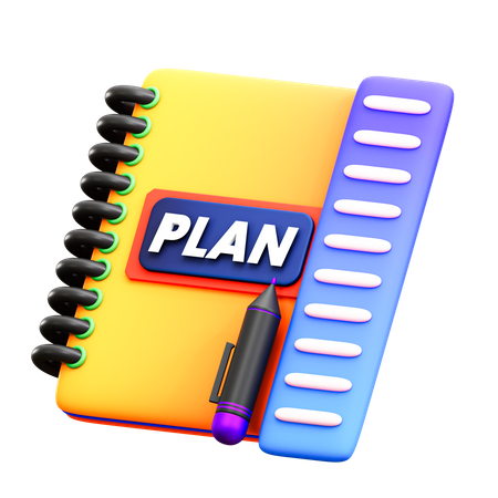 Planungsbuch  3D Icon
