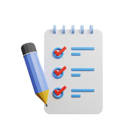 Planungsliste  3D Icon