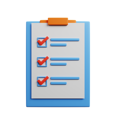 Planungsliste  3D Icon