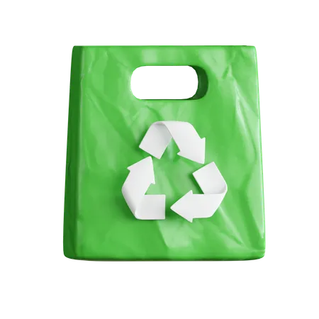 ビニール袋のリサイクル  3D Icon