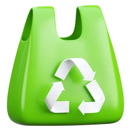 Plastic Bag Recycling  3D Icon