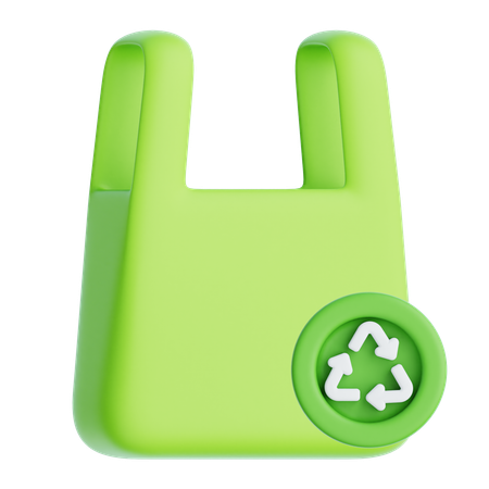 Plastic Bag Recycling  3D Icon