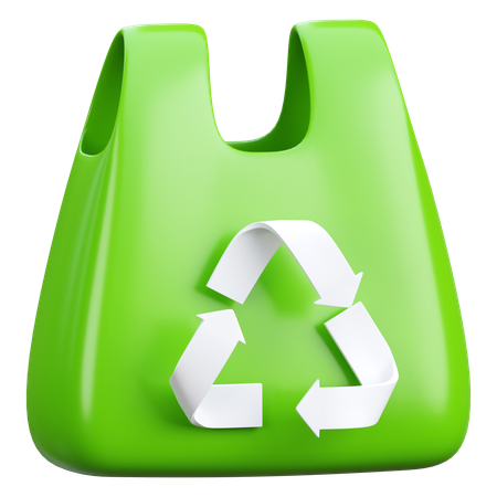 Plastic Bag Recycling  3D Icon