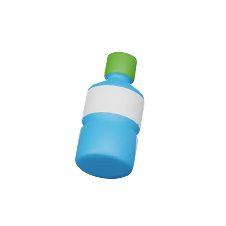 3 D Plastic Bottle 3D Icon