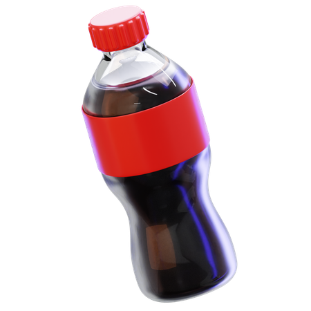 Plastic Bottle Of Cola Drink  3D Icon