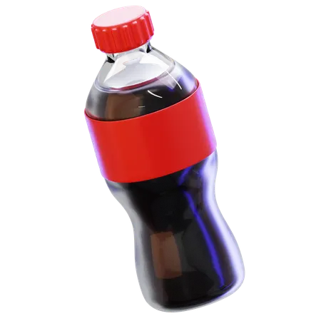 Plastic Bottle Of Cola Drink  3D Icon