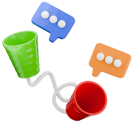 Plastic Cup Phone  3D Icon