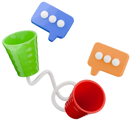 Plastic Cup Phone  3D Icon