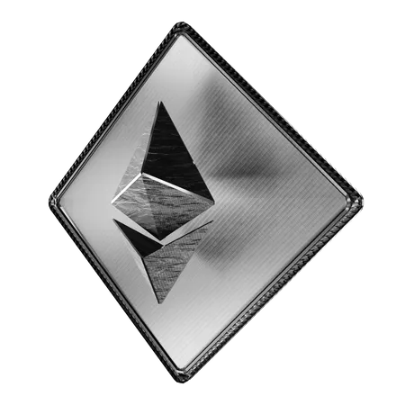 Plastic Ethereum  3D Illustration