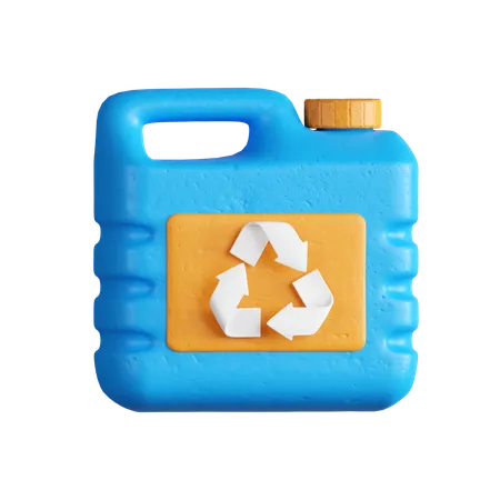 プラスチックジェリ缶のリサイクル  3D Icon
