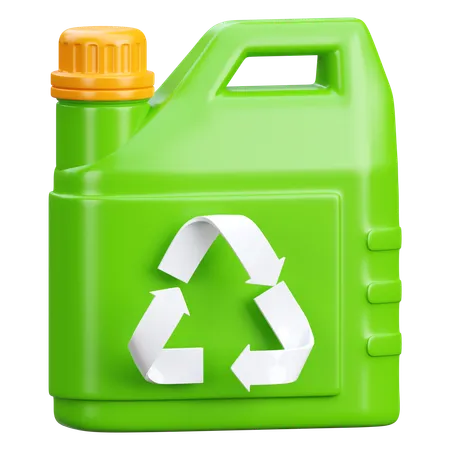 Plastic Jerrycan Recycling  3D Icon