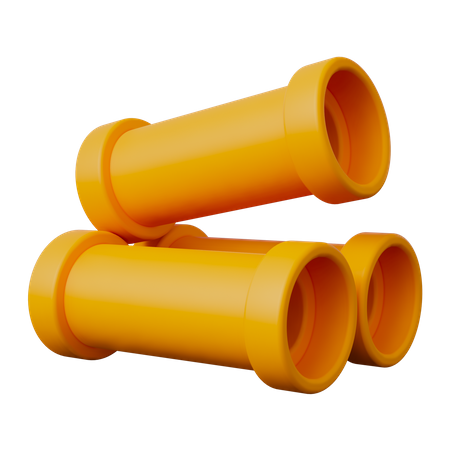 Plastic Pipe  3D Icon