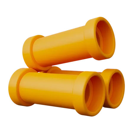 Plastic Pipe  3D Icon