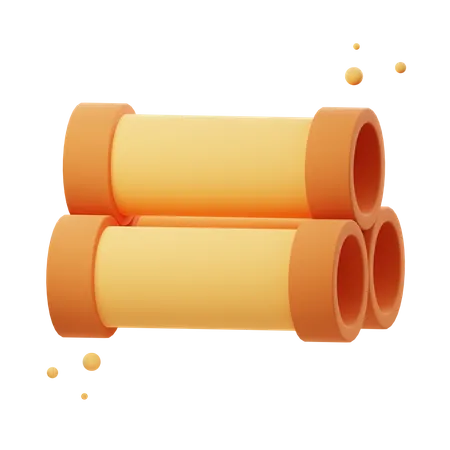 Plastic Pipe  3D Icon