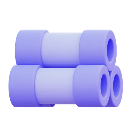 Plastic Pipe  3D Icon