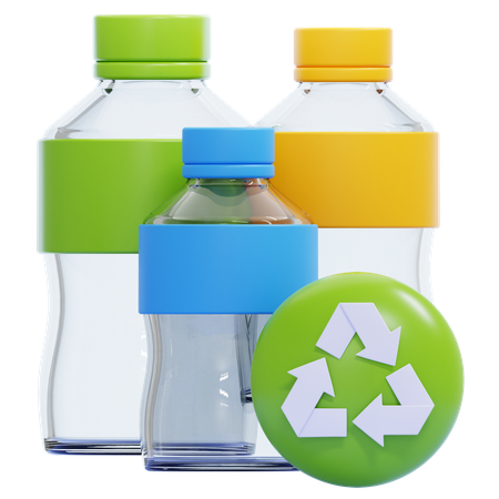 Plastic Recycling  3D Icon