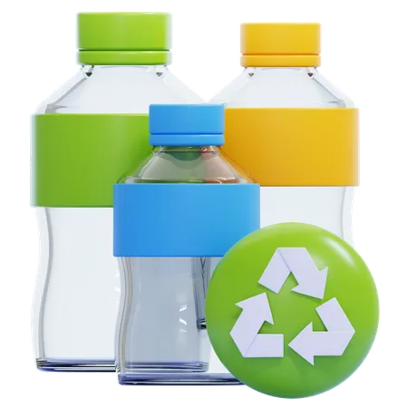 Plastic Recycling  3D Icon