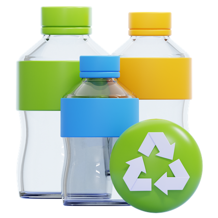 Plastic Recycling  3D Icon