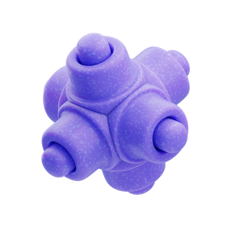 Plastic Resin Abstract Pink Textured Dice  3D Icon