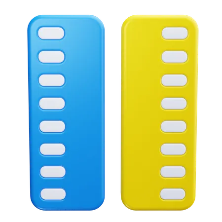 Plastic Ruler  3D Icon