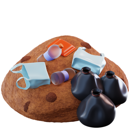 Plastic Waste  3D Icon