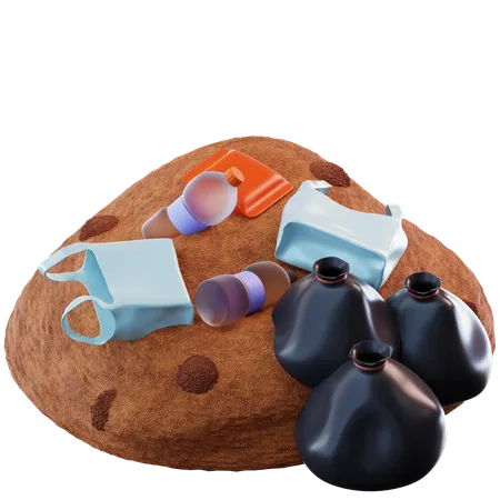 Plastic Waste  3D Icon