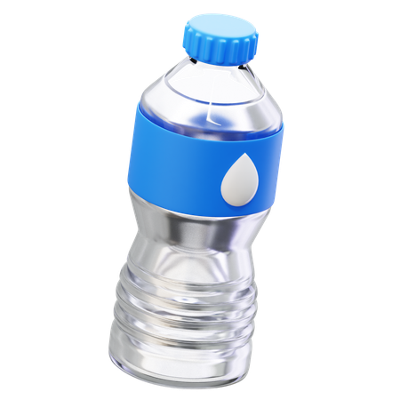 Plastic Water Bottle  3D Icon